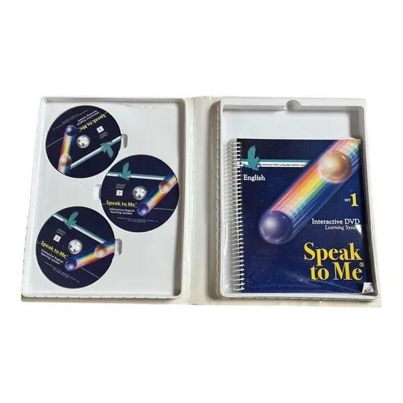 Speak To Me: English Set 1 W/Workbook 2008 Education Language Video DVD Learn